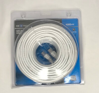 CE TECH CAT 5e PATCH CORD 100FT