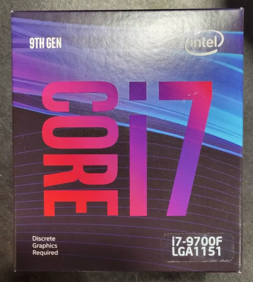 Intel Core i7-9700F 9th Generation 8-core 3.0 GHz 4.7 GHz CPU BOX |