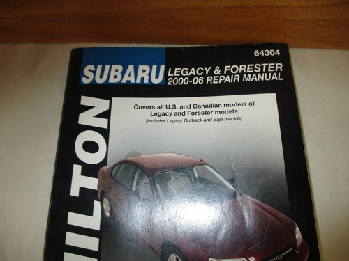 Chilton SUBARU Legacy & Forester 2000-2006 Repair Manual +Wiring Diagrams #64304 - 第 2/17 張圖片