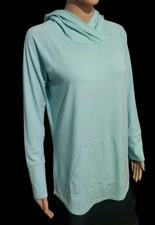 Lularoe Amber Hoodie Size Small Light Aqua Oversize Pullover NWOT