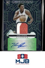 2023-24 Obsidian Kobe Brown Rookie Jersey Ink Electric Etch Green #/25 Auto