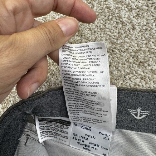 NEW Dockers Workday Khaki Pants Mens Size 32x32 Slim Taper Fit Taupe Flat Front - Picture 12 of 12
