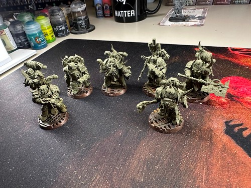 Warhammer 40K Guardia de la Muerte Plaga Marines montado y preparado - Imagen 5 de 5