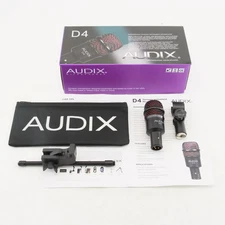 D4 Hypercardioid Dynamic Instrument Microphone Bundle NEW US