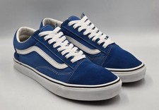 Vans Old Skool Blue Suede Canvas Skate Shoes ...