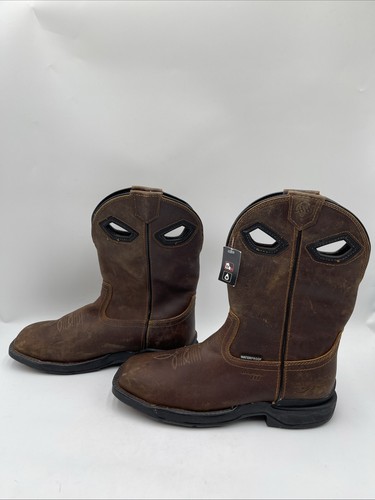 Double-H Stiefel Zane Herren Stiefel Nichtmetallische Spitze Braun Größe 9,5D - Bild 3 von 8