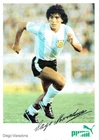 Diego Maradona Lot Card Rare Puma Autograph Card With Printed Autograph