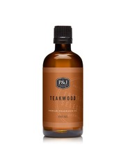 P J Fragrance Oil - Teakwood 100ml - Candle Scents, Soap Scents, Diffuser Oil...