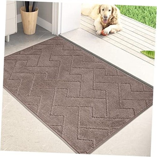 Dirt Trapper Door Mat 24" x 35.5", Non-Slip Machine Washable Entry Rug, Shoe