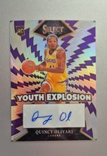 2024-25 Panini Select Youth Explosion Prizm Signatures Quincy Olivari #YE-OLI