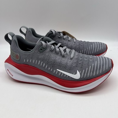 Nike ReactX Infinity Run 4 Running Shoes Gray/Red FJ1222-019 $160 Size 9
