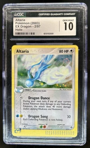 2003 Pokemon EX Dragon Altaria Holo #2/97 CGC 10