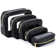 YOPCDJ 5PCS Diaper Bag Organizer Pouch Set, TSA Approved Toiletry Bag  Clear