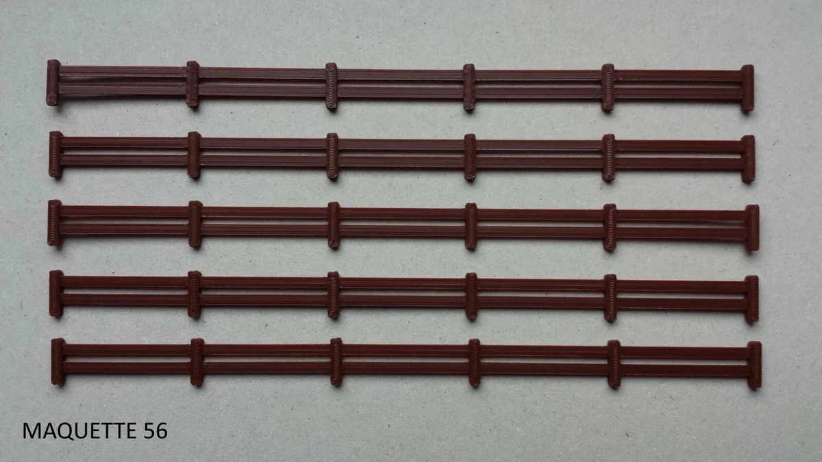 Clôtures De Chantier Barrières Heras – Échelle HO 1/87 – Décor Modélisme Ferroviaire – Prêt à Utiliser Barrière De Sécurité HO
