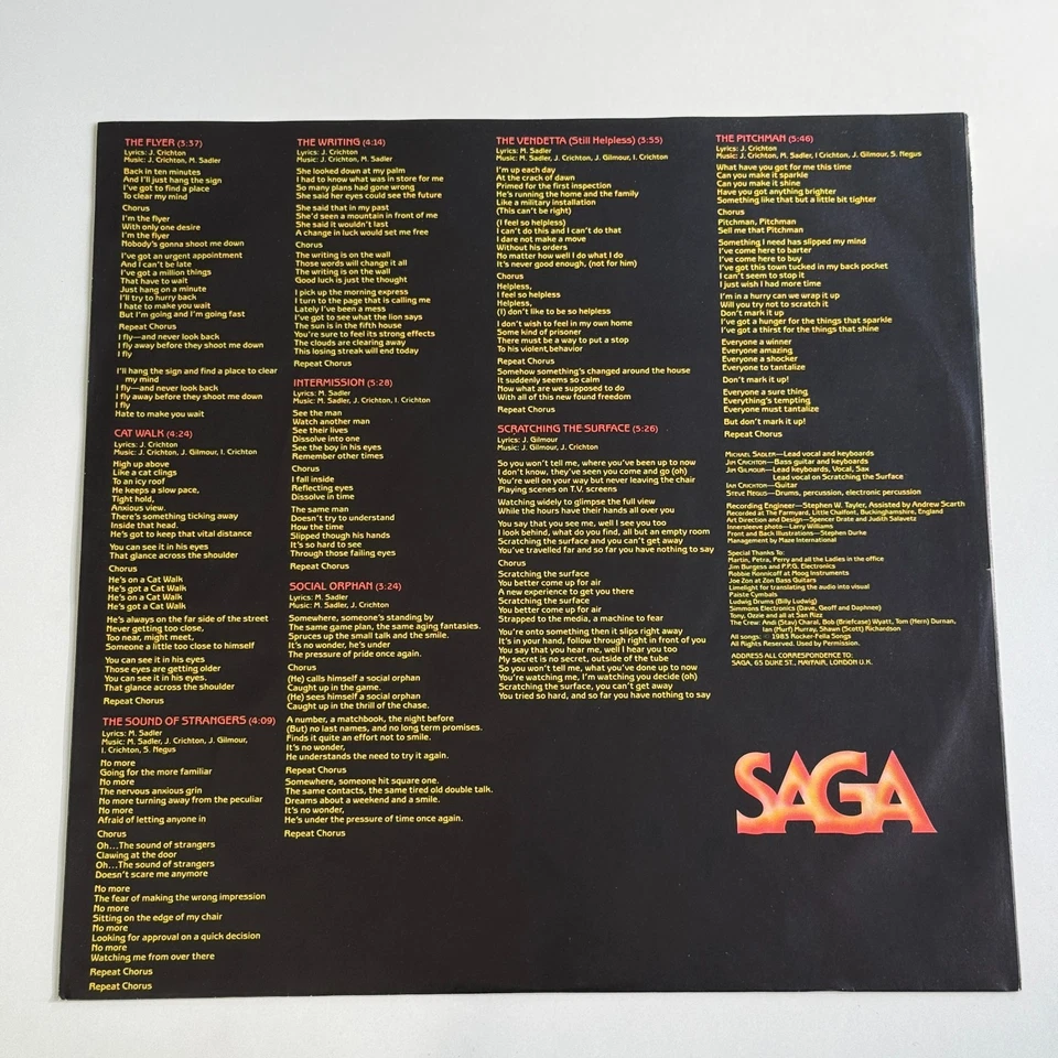 Saga - Heads Or Tales | 12" LP Vinyl Schallplatte - Bild 4 von 4