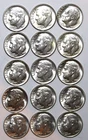 (15) AU Roosevelt Dimes - (2)1962D (9)1963D (4)1964P - #9828D FREE SHIPPING