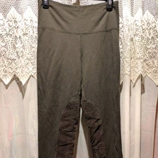 Women's Ruby Ribbon Large Black Leggings Yoga Workout Gym Casual Pilates