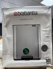 Brabantia Bo Pedal Bin 12 Litre In Platinum New With Damaged Box