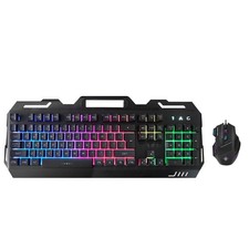 Wired Gaming Keyboard  Mouse Combo - Anti-Ghosting Multi-Key, 7-RGB Backlights