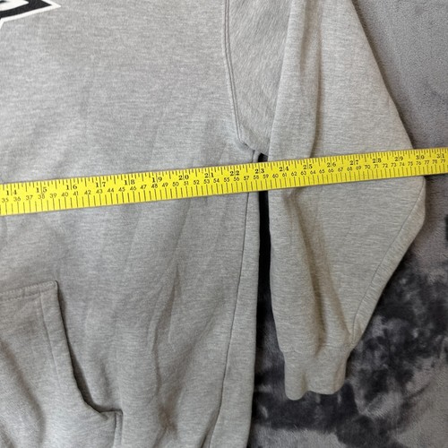 Vintage Y2K Famous F Stars grauer Langarm-Hoodie mit durchgehendem Reißverschluss Größe Large - Bild 5 von 7