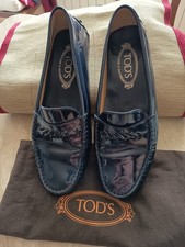 SCARPE TOD'S, MODELLO GOMMINO USATO ECCELLENTE,  COLORE MIRTILLO 