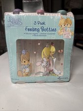 Vintage 1999 Baby Girl 8-OZ Feeding Bottles Precious Moments New in Packaging