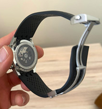 TAG Heuer Carrera 43mm Auto Skeleton Chronograph Tachymeter Black Rubber