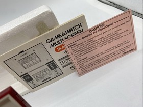 J4 Nintendo - Pocketsize Black Jack (Game &Watch) Handheld (BJ-60) Vintage 1985