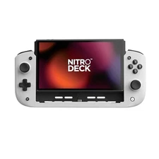 CRKD NITRO DECK HANDHELD CONTROLLER DECK ZERO STICK DRIFT NINTENDO SWITCH WHITE