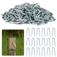 210 PCS Galvanized U Fence Staples - Heavy Duty U Shaped Nails for Fencing