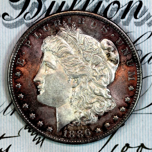 * 1886-O CAMEO * SOLID+ GEM BU MS MORGAN SILVER DOLLAR * FROM COLLECTION