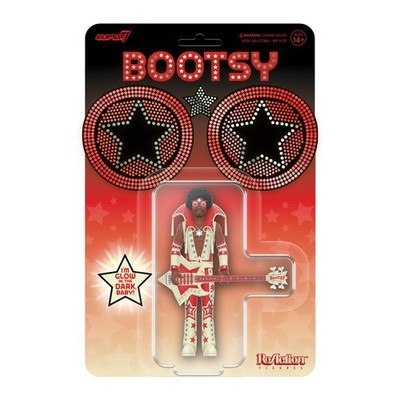 Super7 Bootsy Collins (Glow) - 3.75'' Bootsy Collins Action Figure with Access...