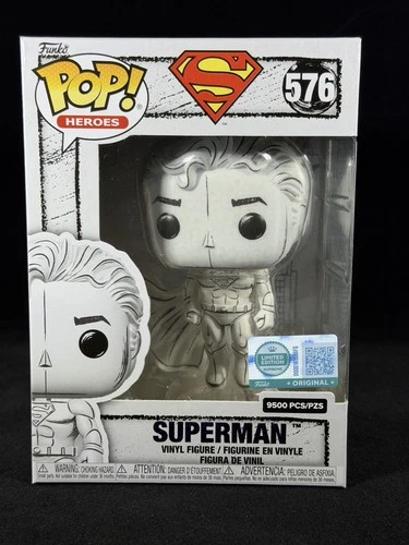 Funko POP! HEROES: Superman Sketched 9500 Limited Edition # 576 In Hand!