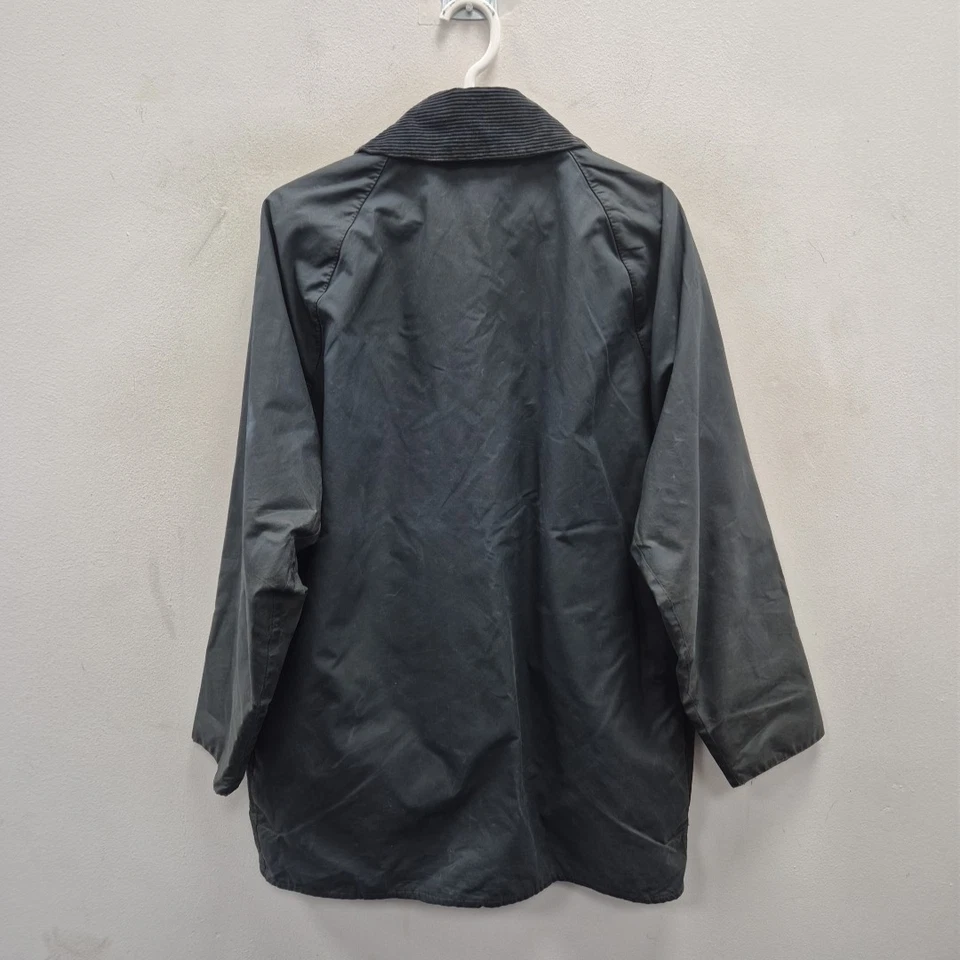 Abrigo Chaqueta de Lluvia Barbour A196 Beaufort Cera Impermeable Country Azul Marino Talla C 38 Foto 4 de 4