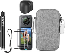 7 In1 Compatible with Insta360 X4 Accessories Kit[Silicone Len Cap][Extendable S