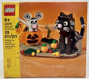 New LEGO Halloween Cat & Mouse building toy #40570 - 328 pieces - ages 9+