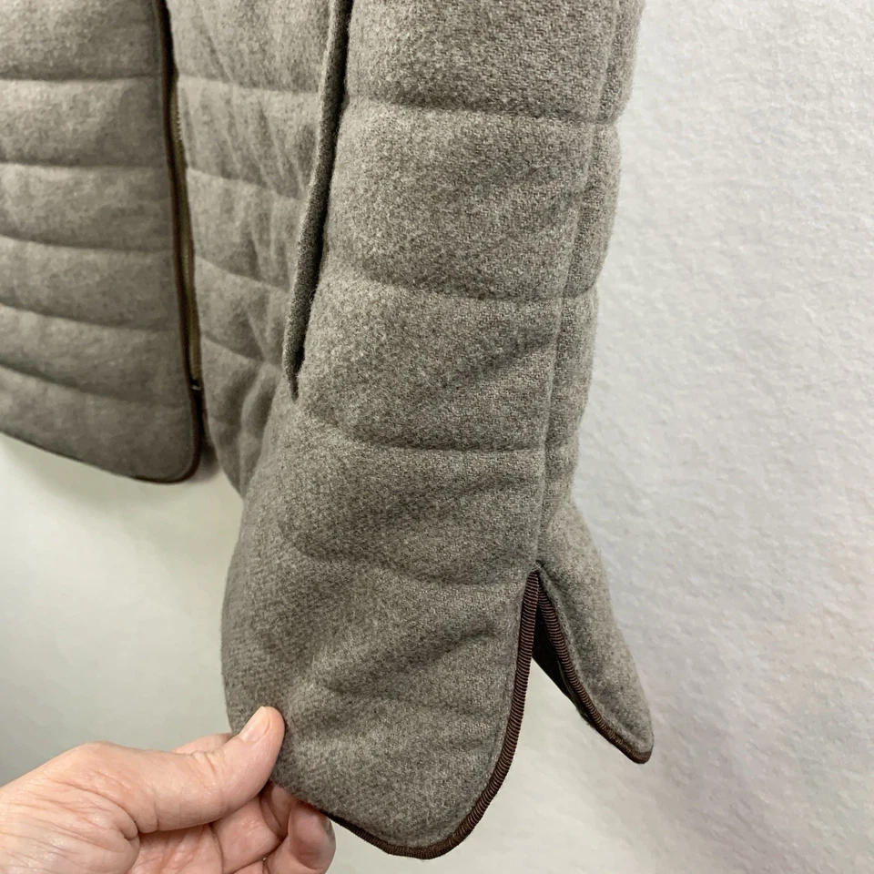 Jos A Bank Reserve Mens Wool Blend Quilted Zip Vest XL Heritage Equestrian Layer - Image 3 of 4