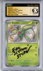 Scyther 095/091 Paldean Fates Shiny Rare Holo