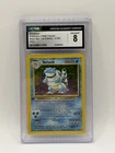 1999 Pokemon GERMAN 1st Edition Base Set Turtok-Blastoise Holo 2/102 CGC 8!
