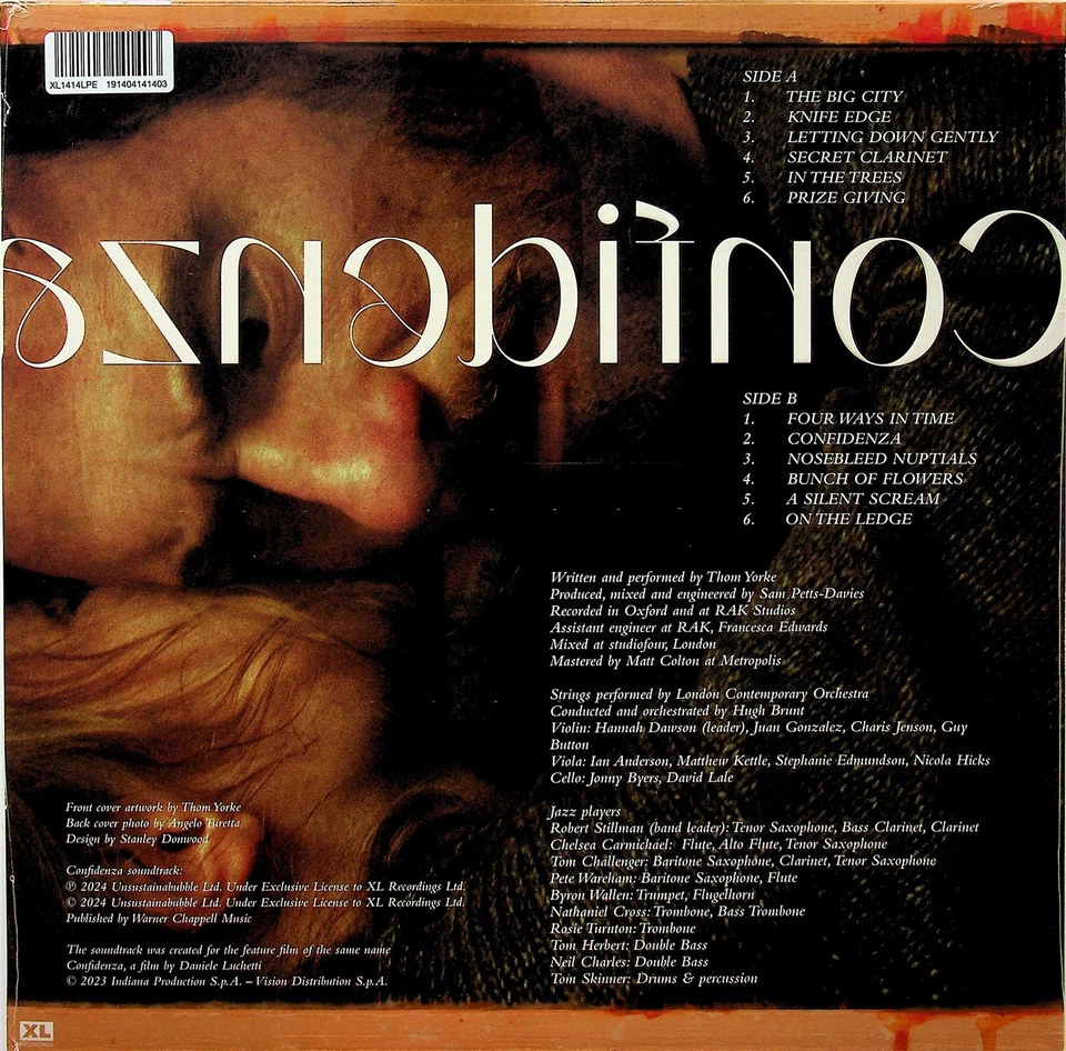 THOM YORKE- Confidenza Soundtrack LP (NEW Limited Coloured 2024 Vinyl) Radiohead - Image 3 of 3