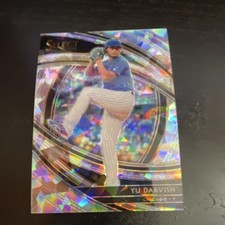 2020 Panini Select Premier Cracked Ice Prizm Yu Darvish Cubs #127 /25