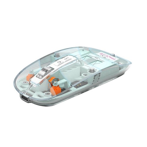 Transparente Gaming-Maus, Kabellose Bluetooth-Maus mit RGB-Licht, Wiederau7397