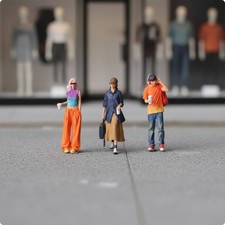 Statuine Shopping con Tazza Dettagli Realistici Figurine Urbane 1:64 Dipinto