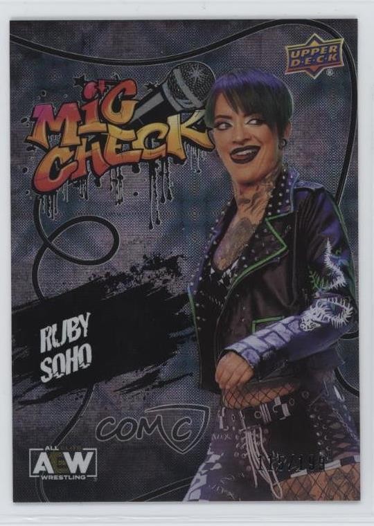 2023 AEW All Elite Wrestling Mic Check Silver Foil 115/199 Ruby Soho #MC-2 0rt4