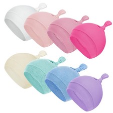 8 Pack Newborn Baby Hats Set - Unisex Baby Beanie for Boy Girl - Soft Cotton...