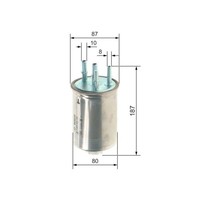 Kraftstofffilter Bosch F026402740 FüR Ford Jaguar
