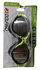 Dolfino Adult Tidal Sport Mirrored Swim Goggle Lens Swimming Pool Water Sports 