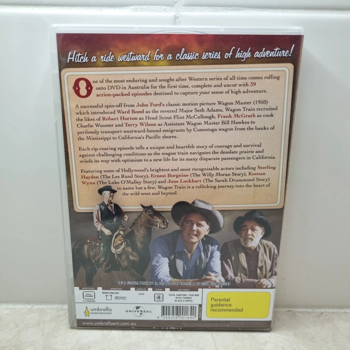 Wagon Train Western Series 1960 TV Season 1 DVD 10-Disc Set Region 4 NTSC AUS 