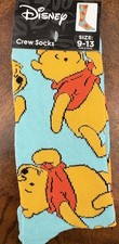 Disney Winnie The Pooh Socks Character Crew Socks Unisex Size 9-13