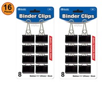 16 pcs Medium 1 14 32mm Black Binder Clips Firm uniform Grip Quality versatile